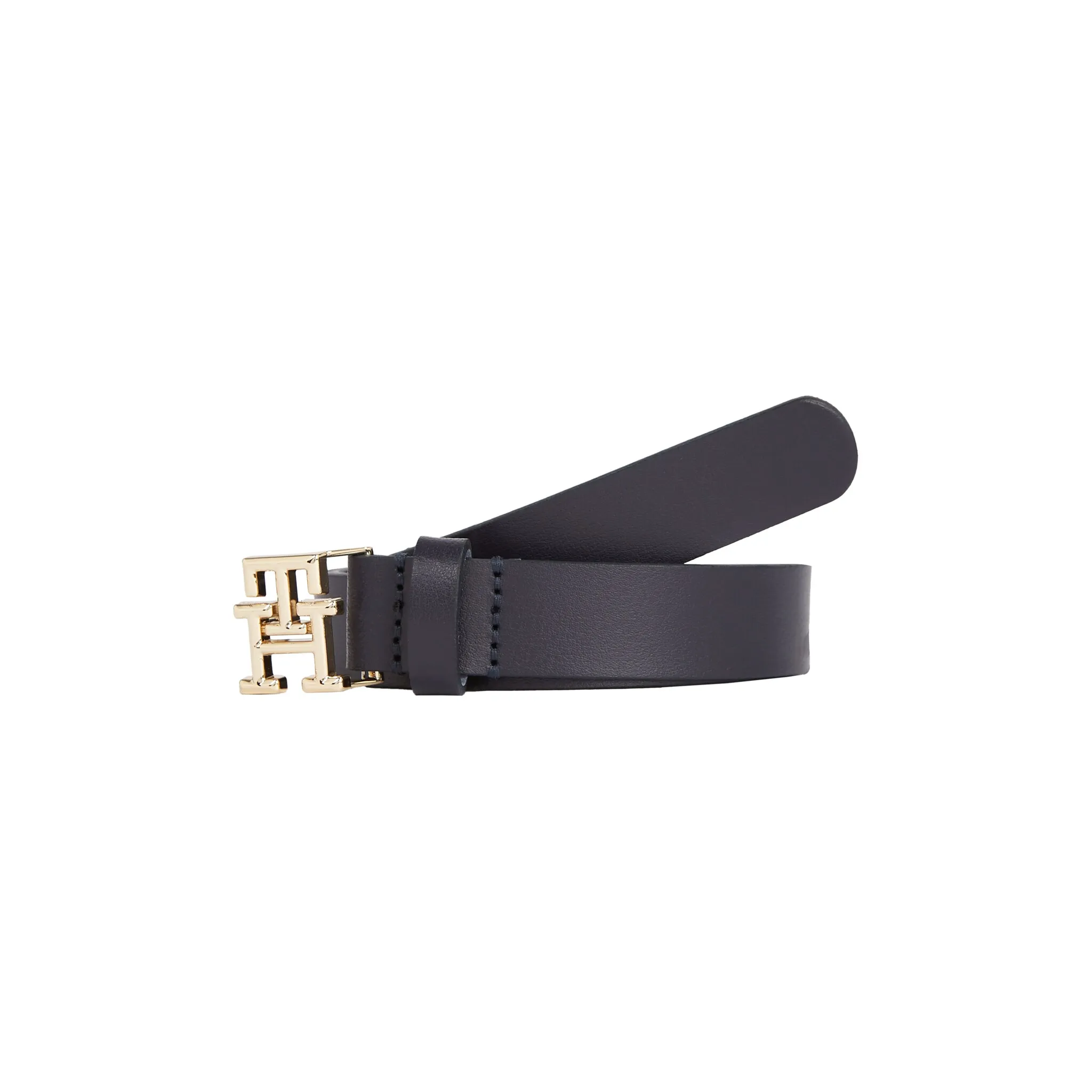 

Кожаный ремень Tommy Hilfiger "TH LOGO 2.5" с пряжкой с монограммой, синий