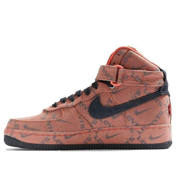 

Кроссовки by you x levi's air force 1 high 'exclusive denim' Nike, красный