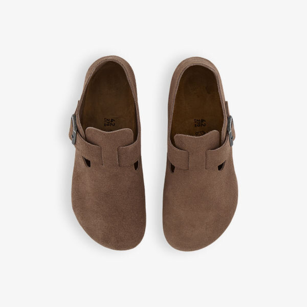 Туфли London из замши с высоким каблуком Birkenstock, коричневый — фото 2