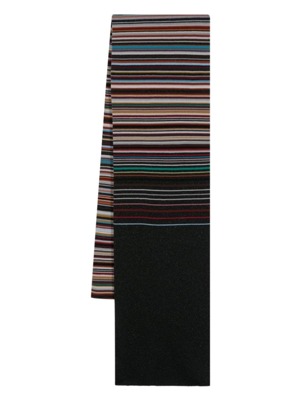 

Paul Smith шарф в полоску Signature Stripe, черный