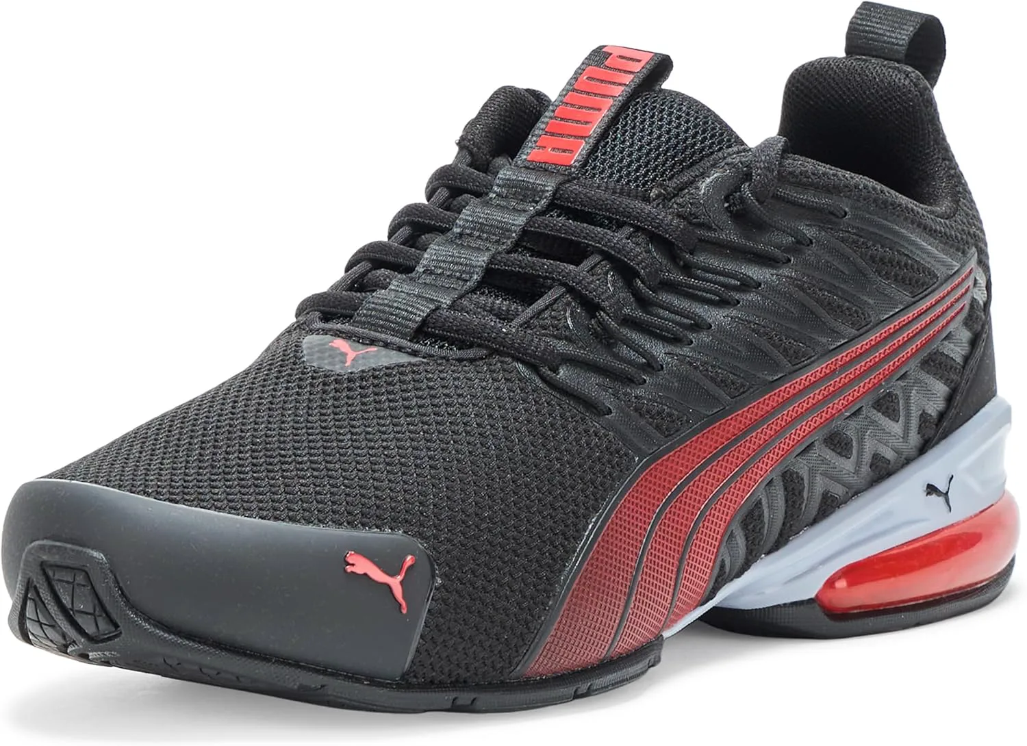 Кроссовки Puma Voltaic Evo для детей и подростков унисекс, черный/красный — фото 2