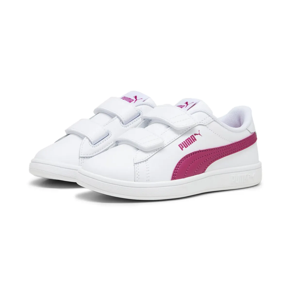 

Кроссовки PUMA "Smash 3.0 Leather Sneakers Youth", цвет White Pinktastic Pink