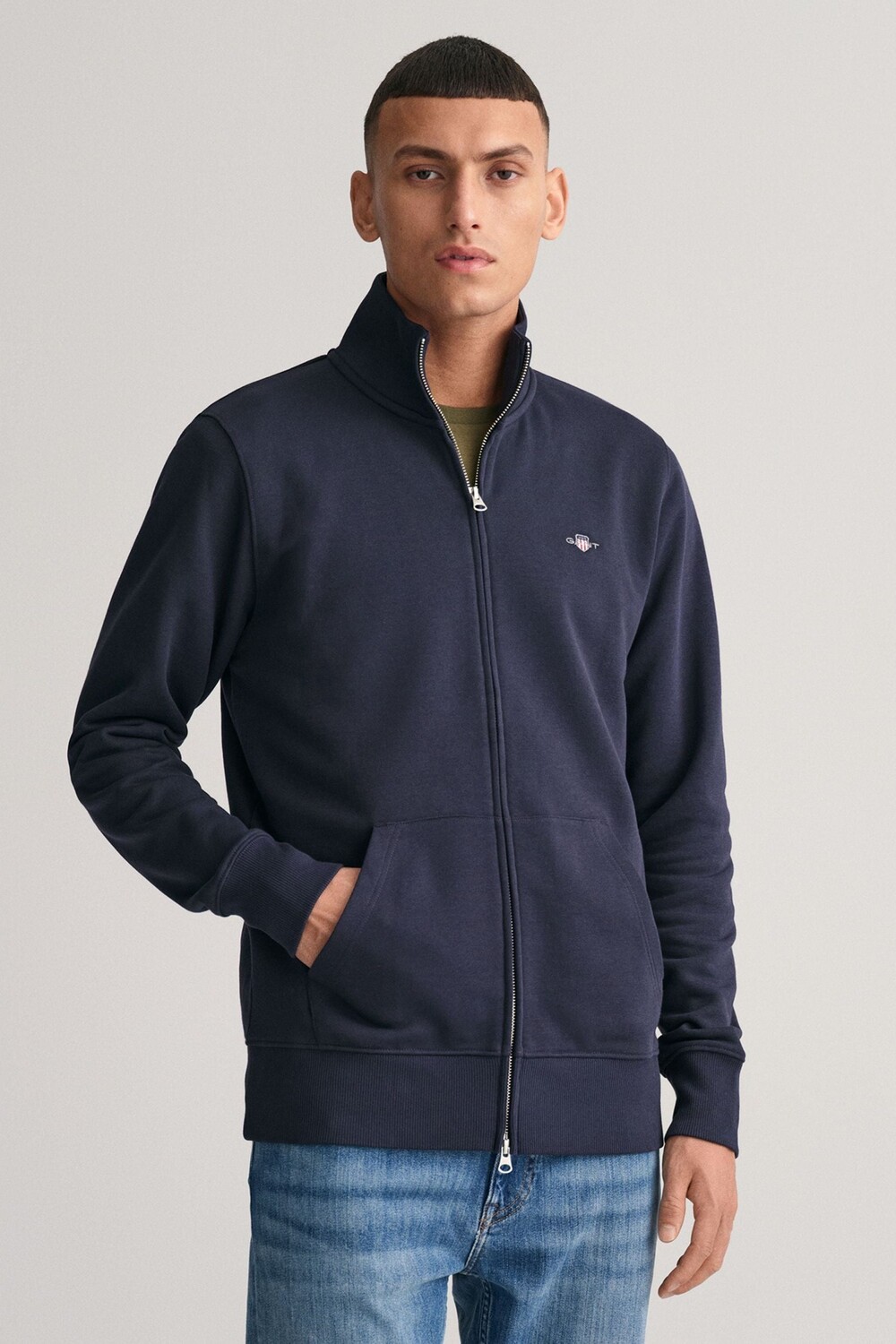

Толстовка Gant Shield на молнии GANT, синий