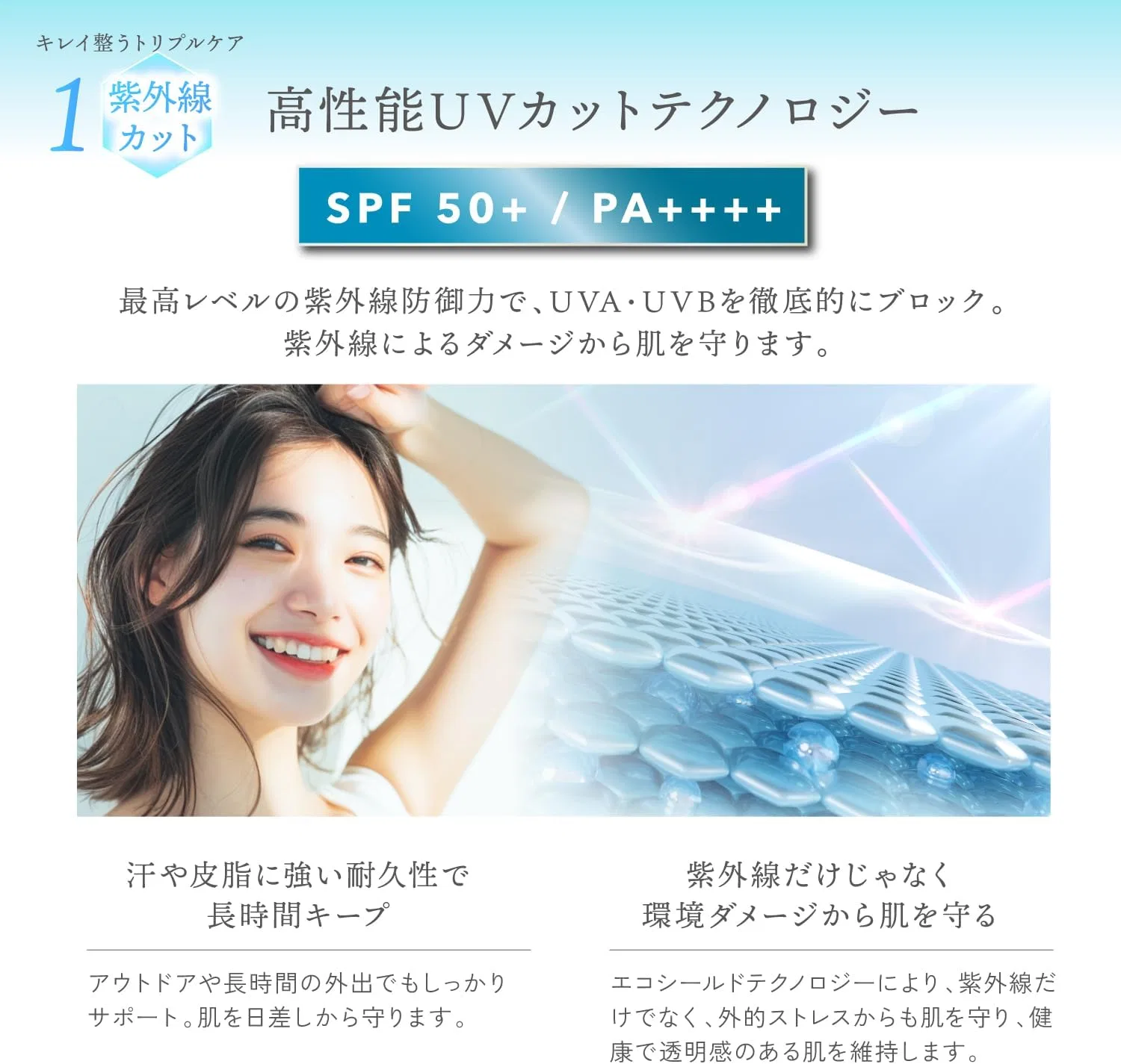 Солнцезащитная сыворотка для лица Kyogoku Crystal Skin UV Protector Serum SPF50+ PA+++ — фото 2