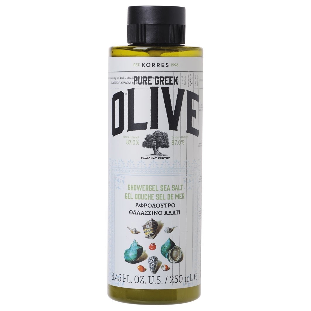 

Гель для душа olive & sea salt Korres, объем 250 мл