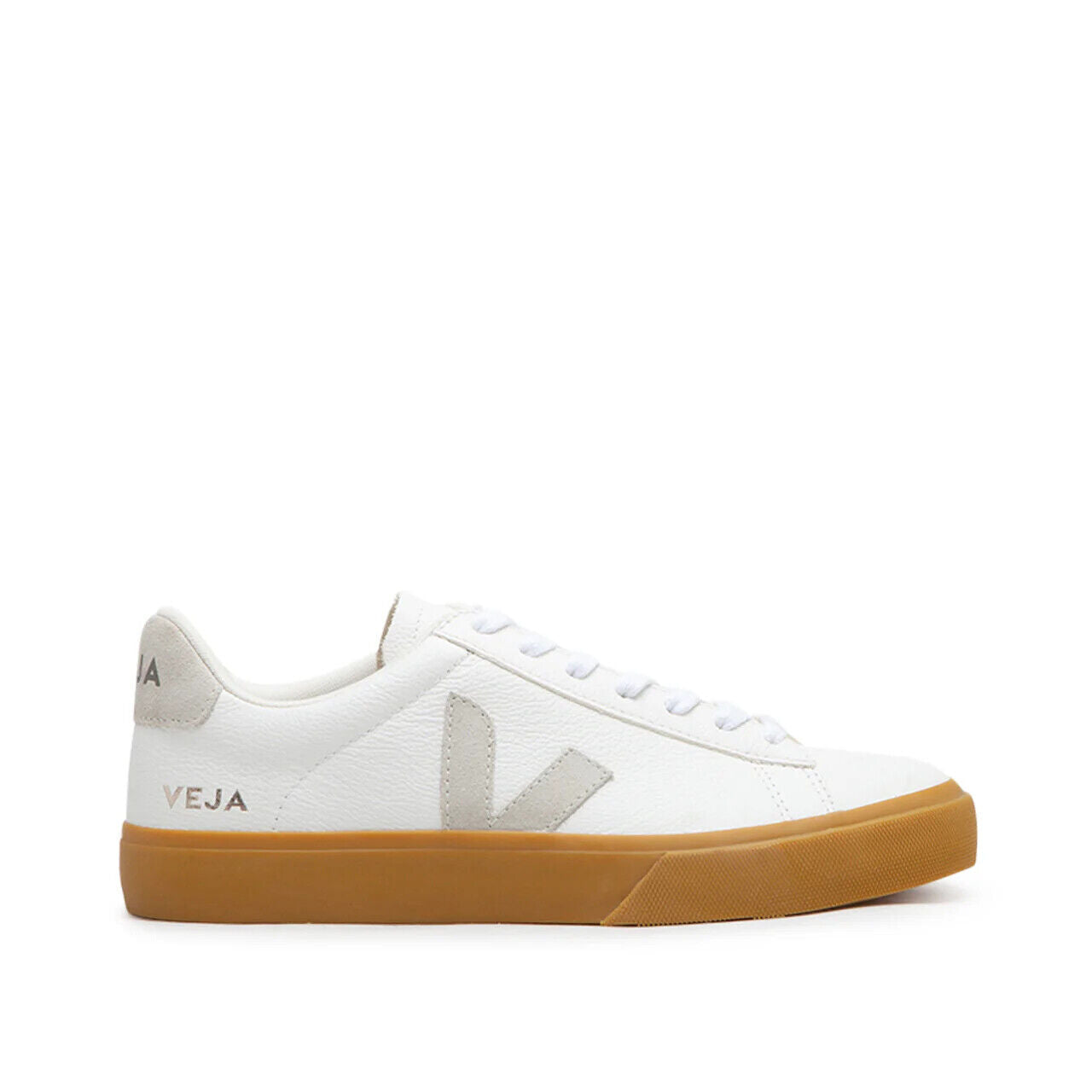 Кроссовки Veja Campo CP0503147A женские белые с резиновой подошвой из хромфри кожи удобные — фото 2