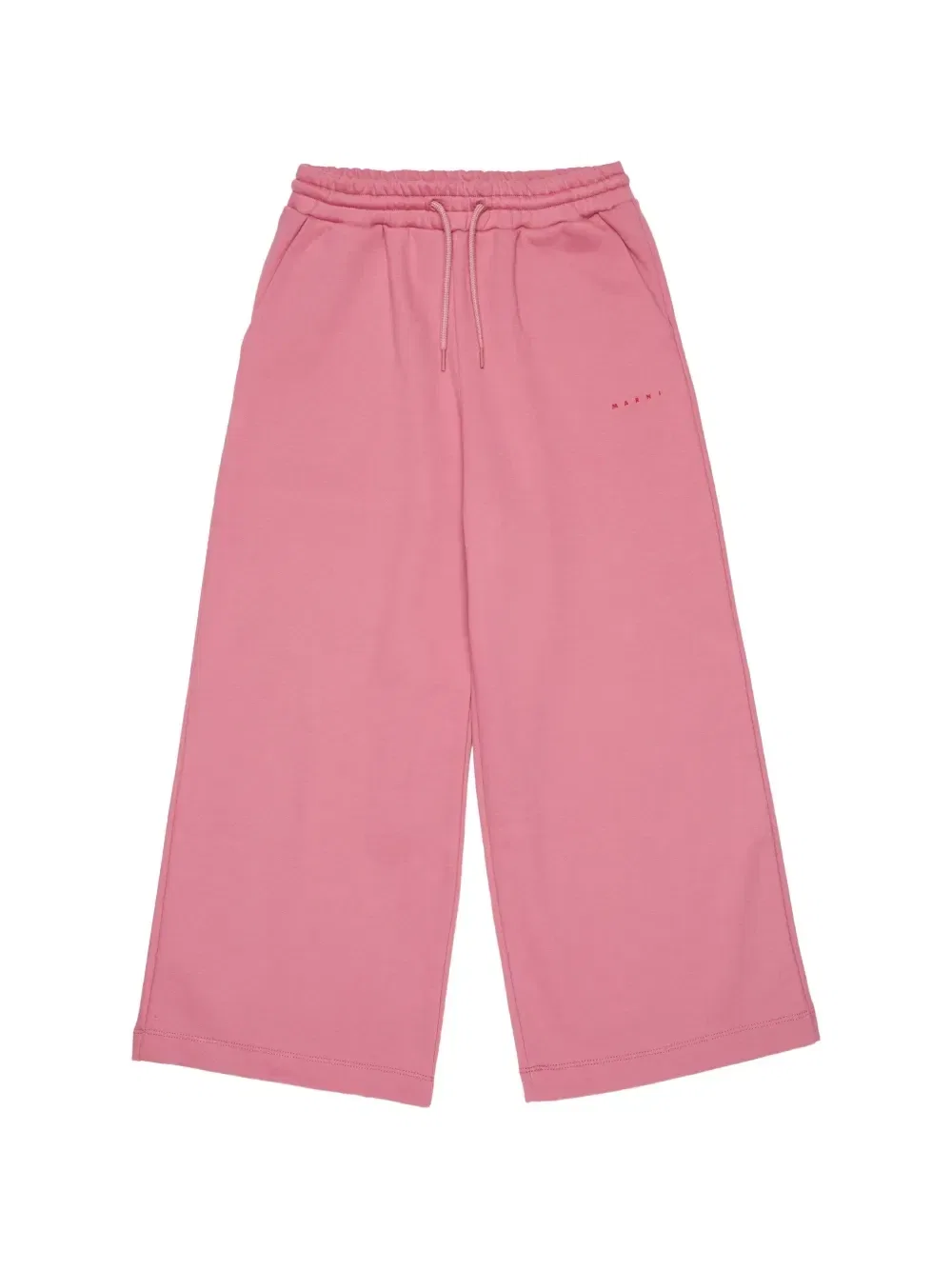 Брюки широкого кроя с логотипом Marni Kids, розовый