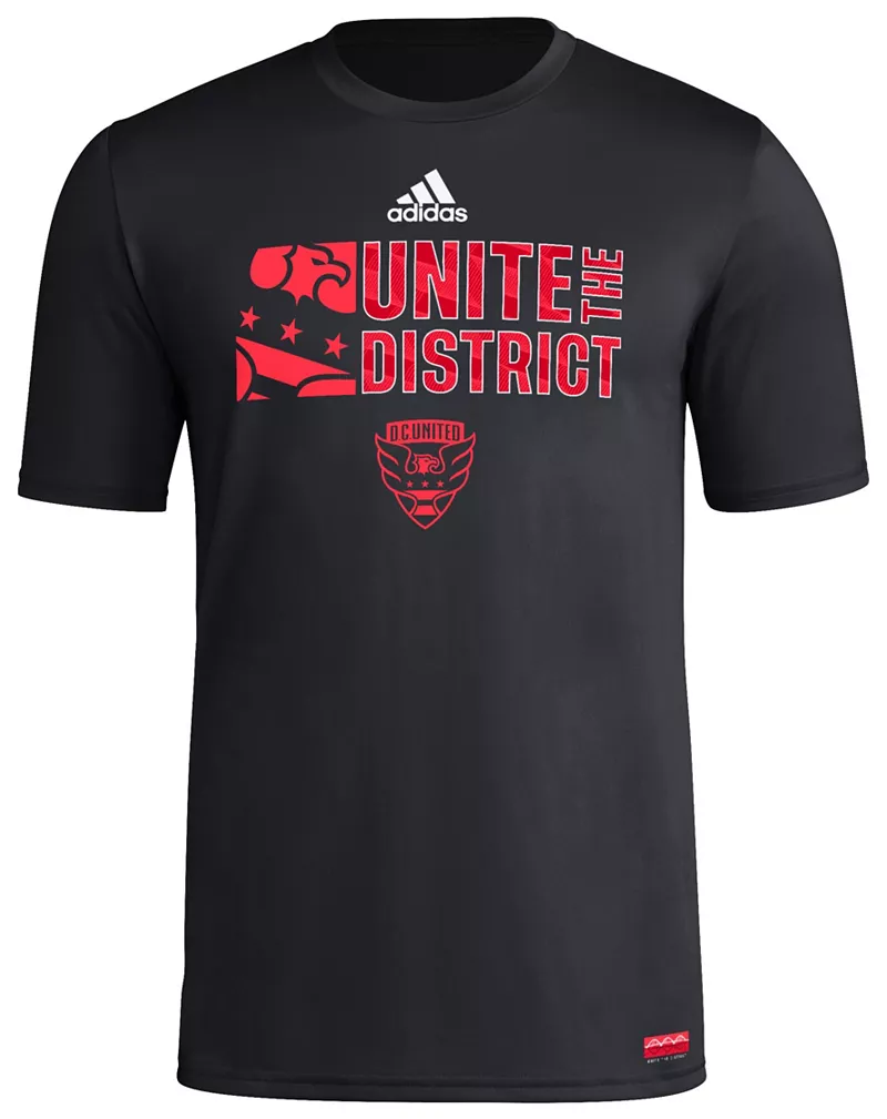 

Черная футболка Adidas Adult DC United 2024 Jersey Hook