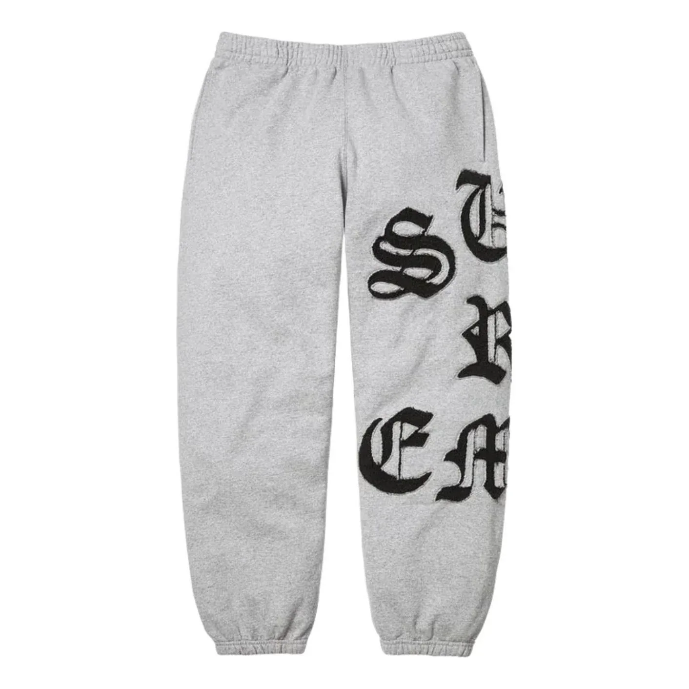 Спортивные штаны Supreme SS26 с вырезами, цвет «серый меланж»