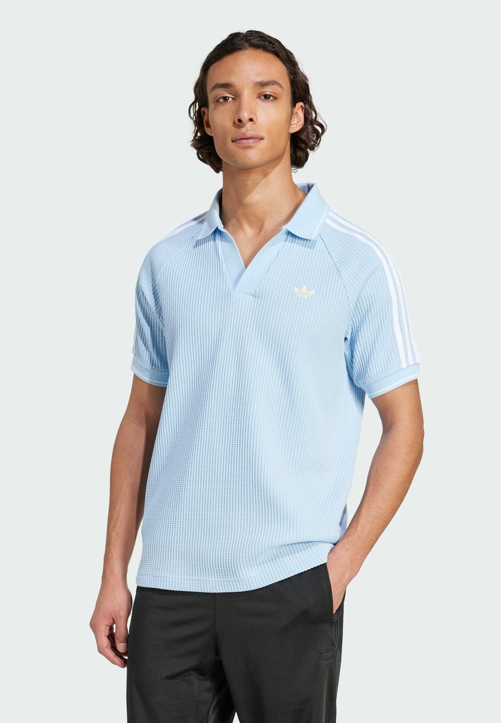

Рубашка поло POLO SHIRT UNISEX Adidas Originals, светло-голубой