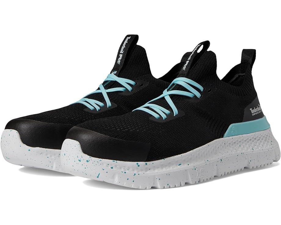 

Кроссовки Timberland PRO Setra Knit Composite Safety Toe, цвет Black/Turquoise