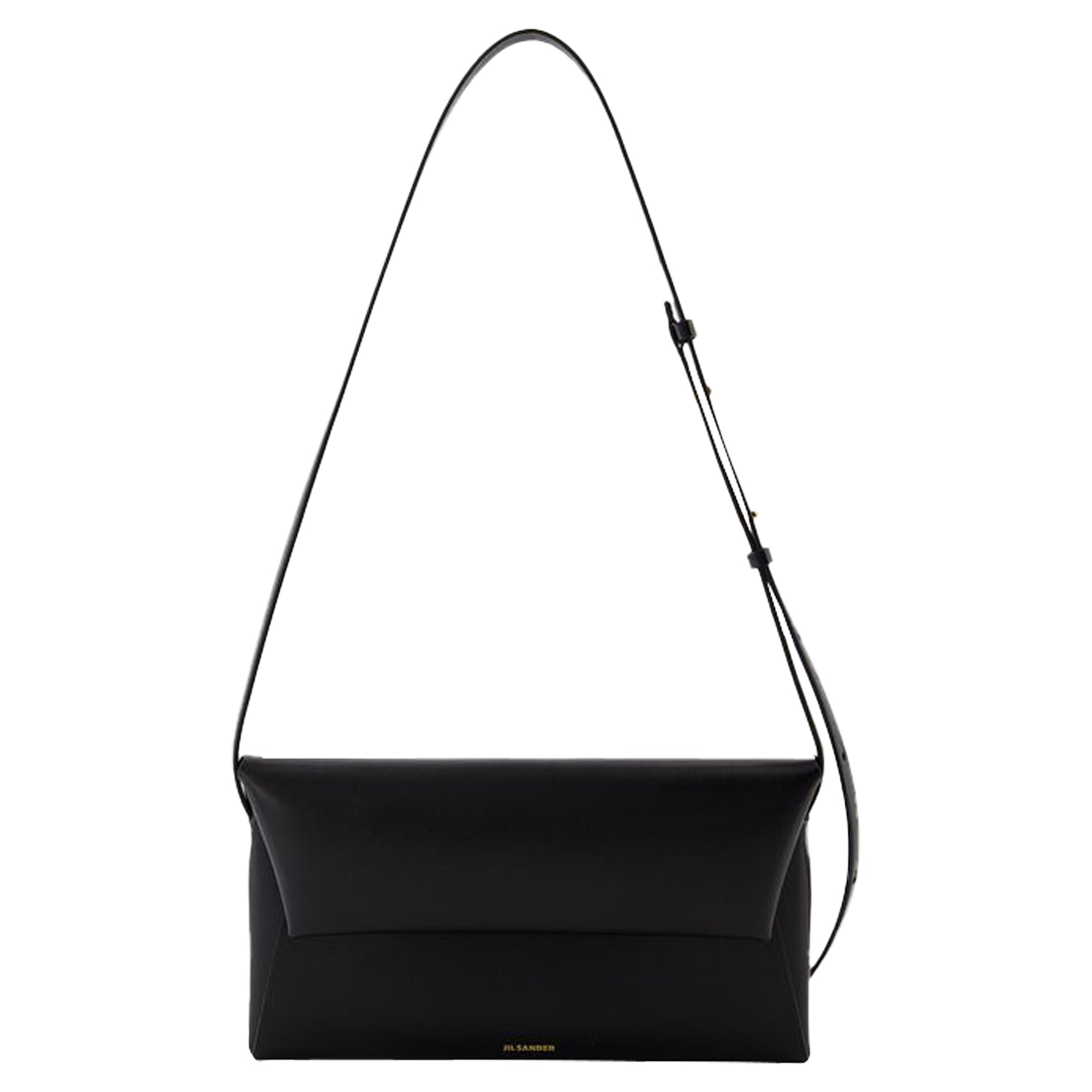 

Складная маленькая сумка через плечо - Jil Sander - кожа - черный