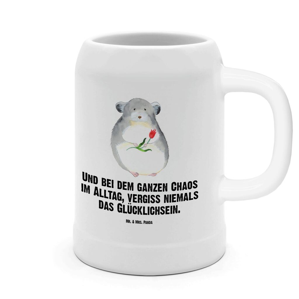 

Пивная кружка Mr. & Mrs. Panda Цветок Шиншиллы - Белый - Подарок, Каменные кружки, Смешные высказывания, Животные, 0, 500 мл, Хорошее настроение, Горе, Депрессия, Тоска по любви, Животные мотивы