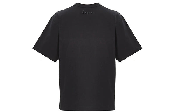 Футболка men's y-3 alphabet logo casual short sleeve black t-shirt Adidas, черный — фото 2