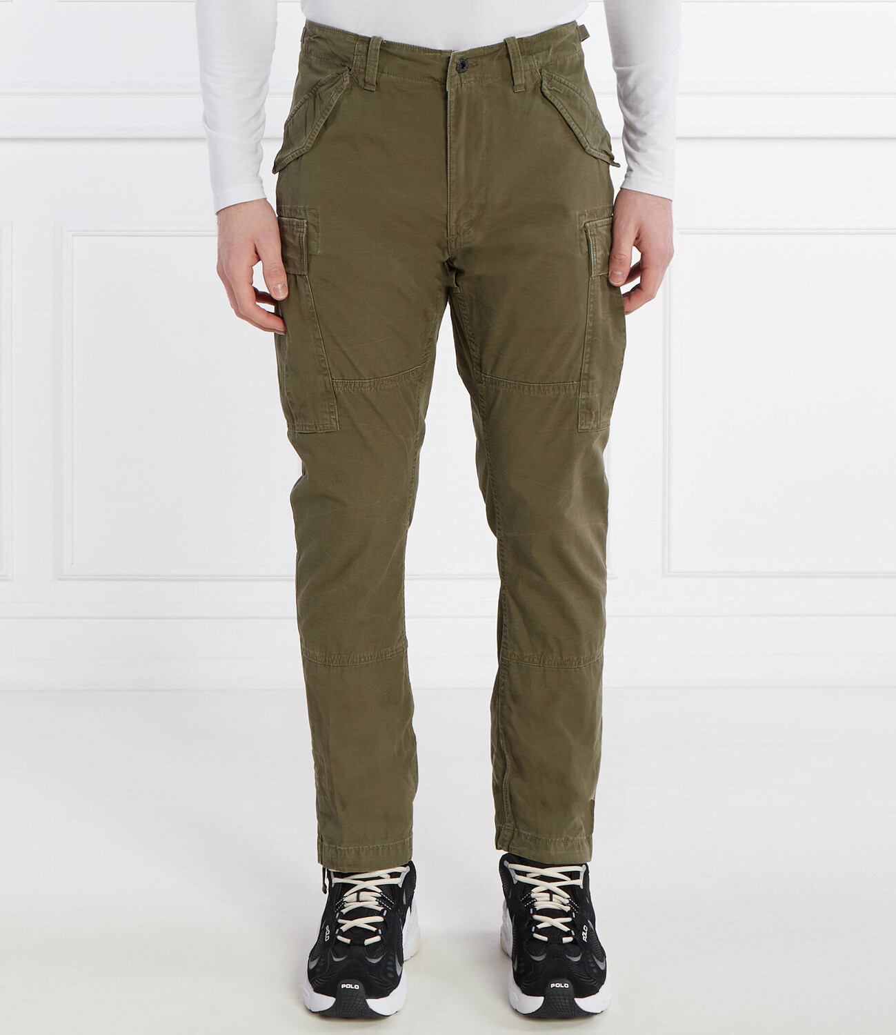 

Брюки POLO RALPH LAUREN cargo Slim Fit, зеленый