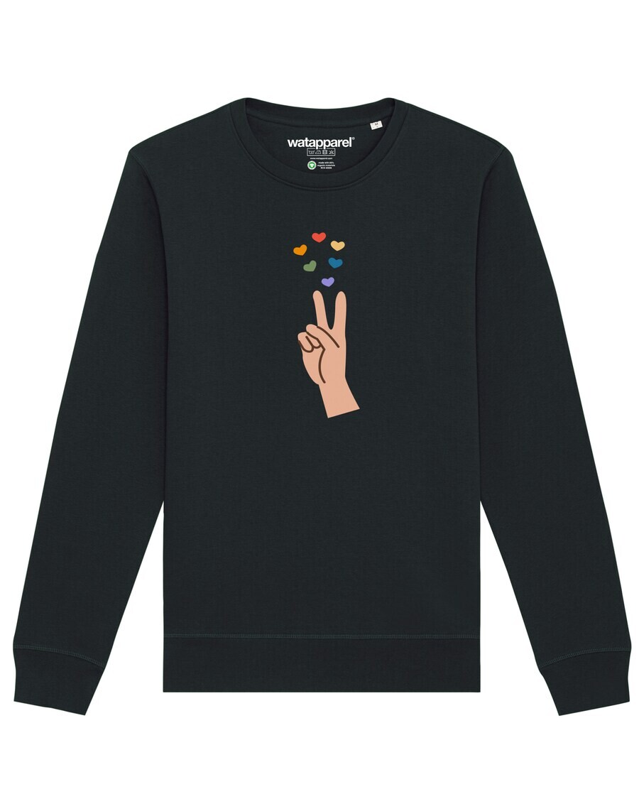 

Свитер Watapparel Sweatshirt Spread love, черный