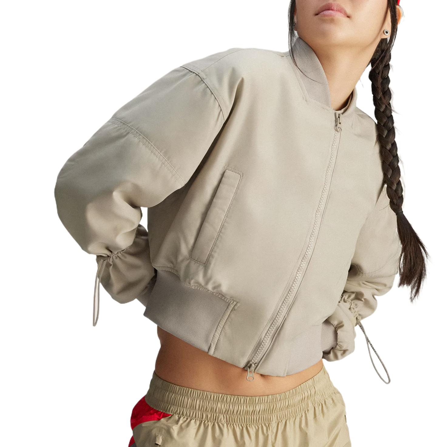 Короткая куртка-бомбер TrueNature Woven от Stella McCartney Adidas, желтый — фото 4