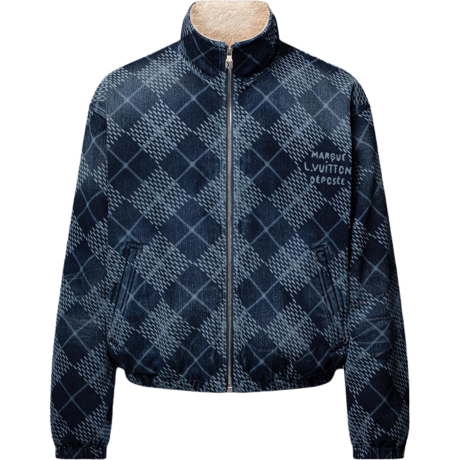 

LOUIS VUITTON Джинсовая куртка с флисом, Blue