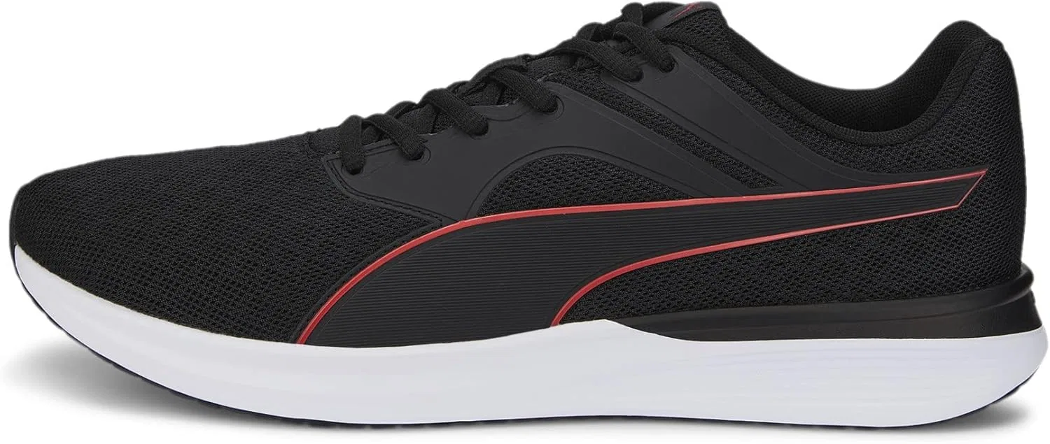 Кроссовки для бега Puma унисекс Transport, Puma Black High Risk Red — фото 2
