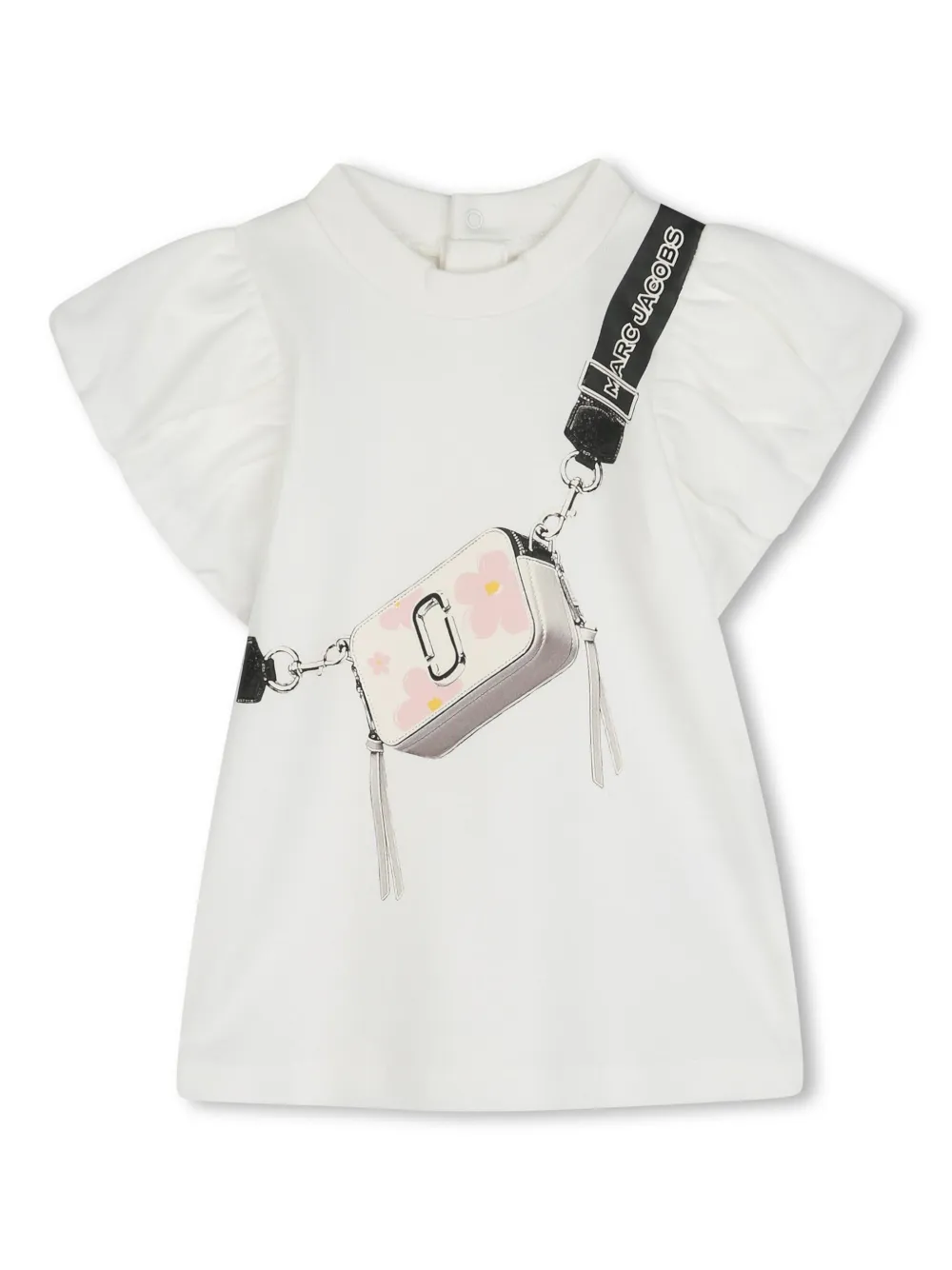 

Платье с принтом Snapshot Marc Jacobs Kids, белый