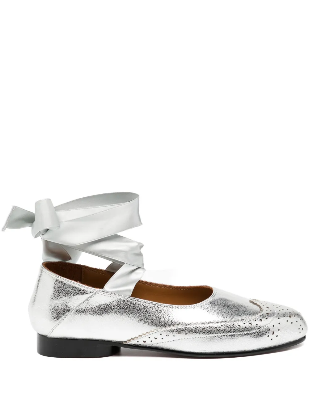 

Лоферы Wing tip ballet shoes MASU, серый