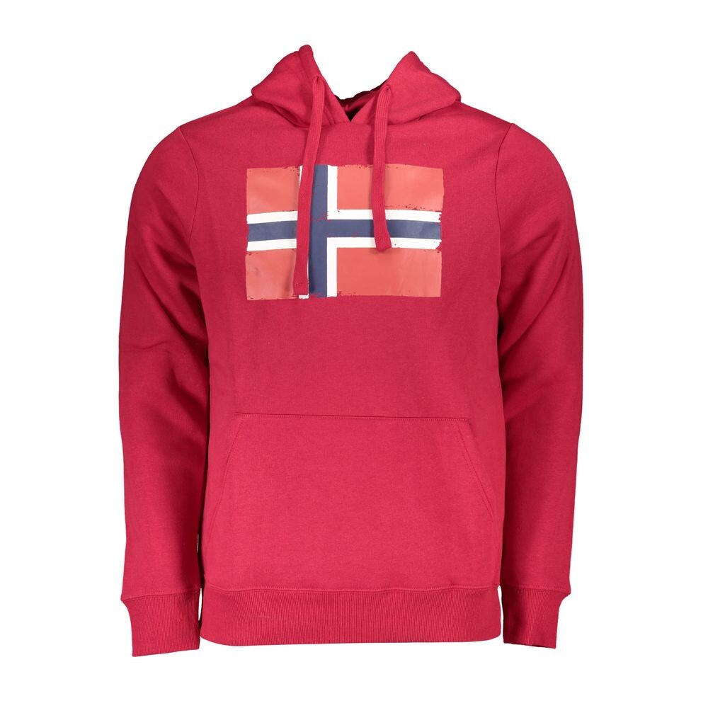 

Красный хлопковый свитер Geographical Norway