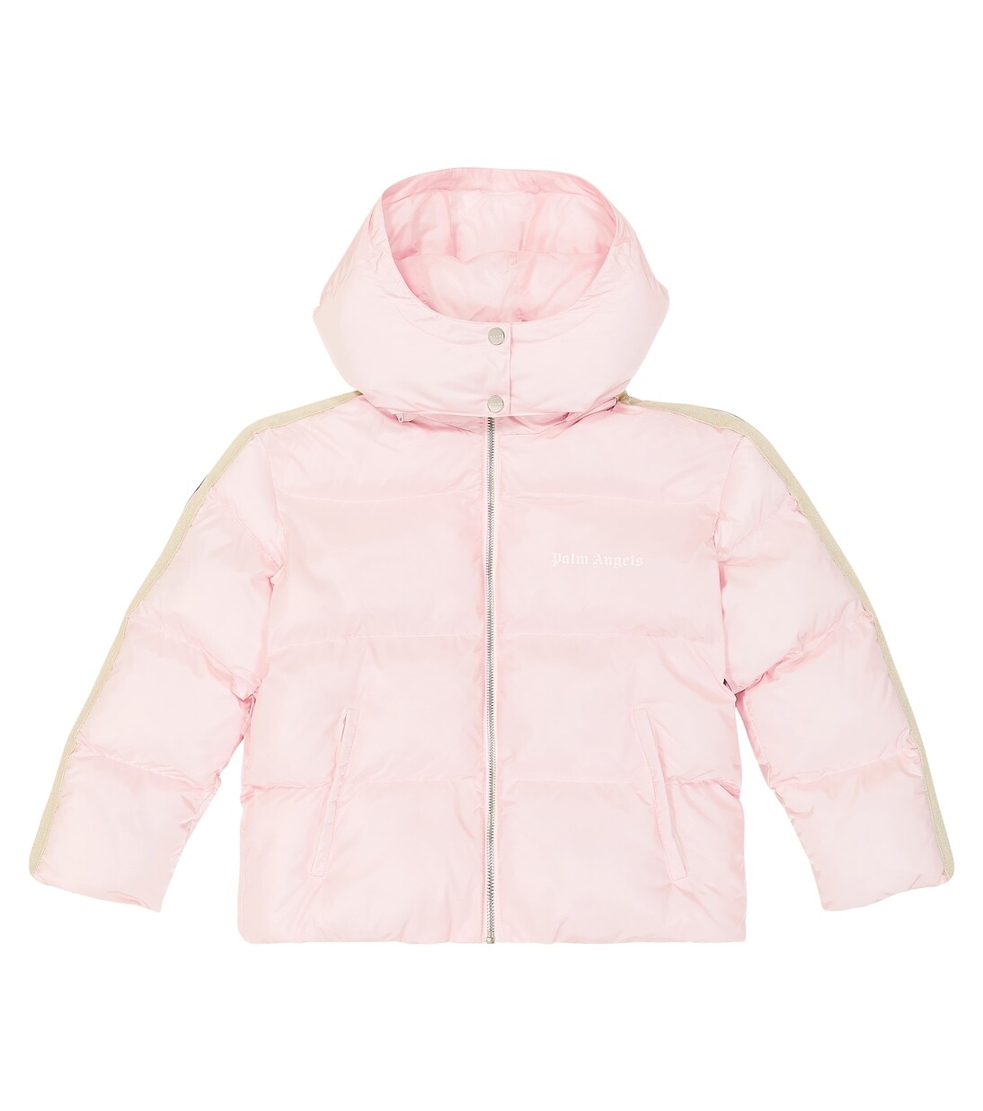 

Пуховик с логотипом Palm Angels Kids, розовый