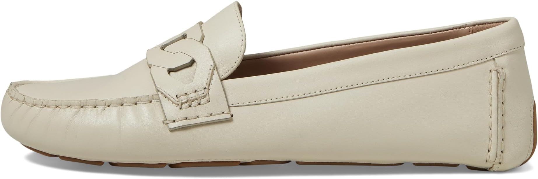 Лоферы Cole Haan Evelyn Chain Driver, цвет Ivory Leather — фото 4