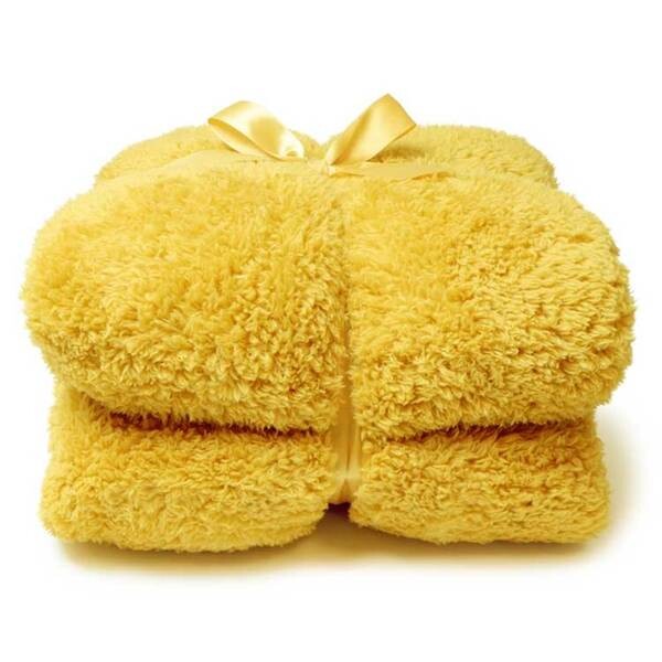 

Покрывало Unique Living Teddy 2, 200x1x150 см цвет hellgelb