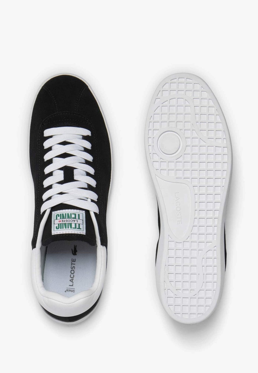 Низкие кроссовки BASESHOT Lacoste, чёрный/белый — фото 3