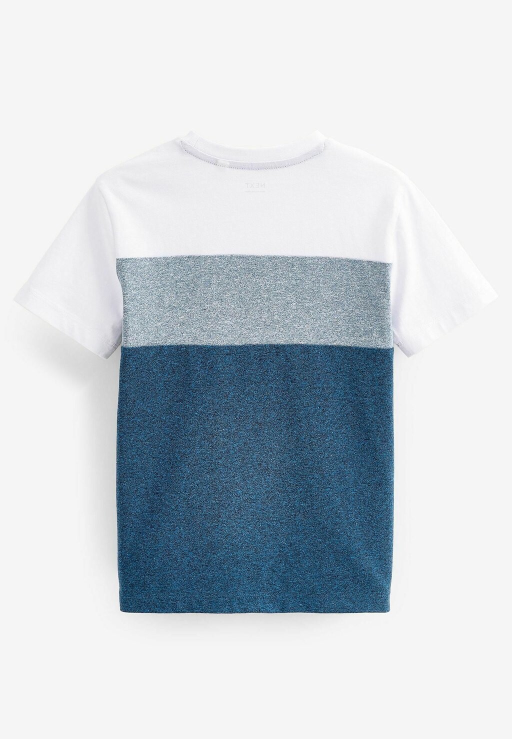 

Футболка с набивным рисунком Colourblock Short Sleeve Next, сине-белая фактурная