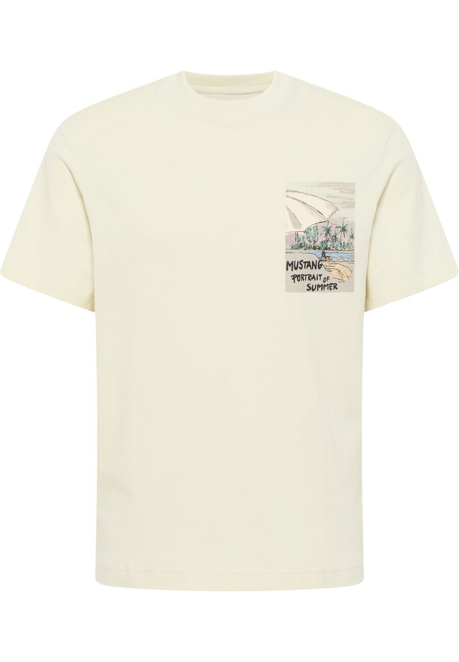 

Классическая футболка MUSTANG Shirt, цвет pastel yellow