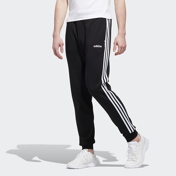 Спортивные штаны adidas neo M ESNTL 3S TP Bundle Feet Casual Sports Long Pants Black, черный — фото 3