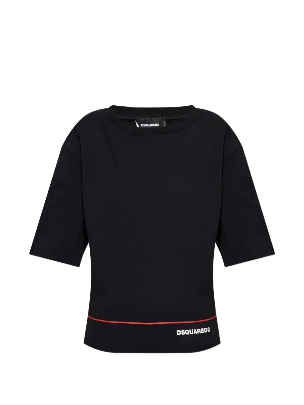 Футболка с логотипом с короткими рукавами DSQUARED2, черный