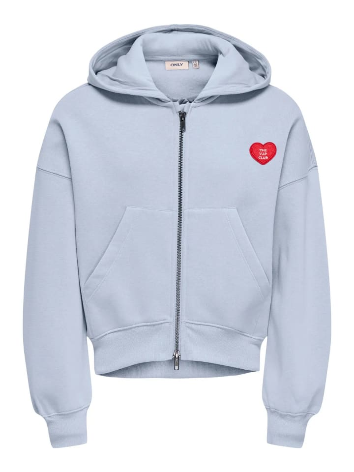 

KIDS ONLY Толстовка с капюшоном KOGEVISA L/S ZIP HOOD из мягкой ткани шамбре