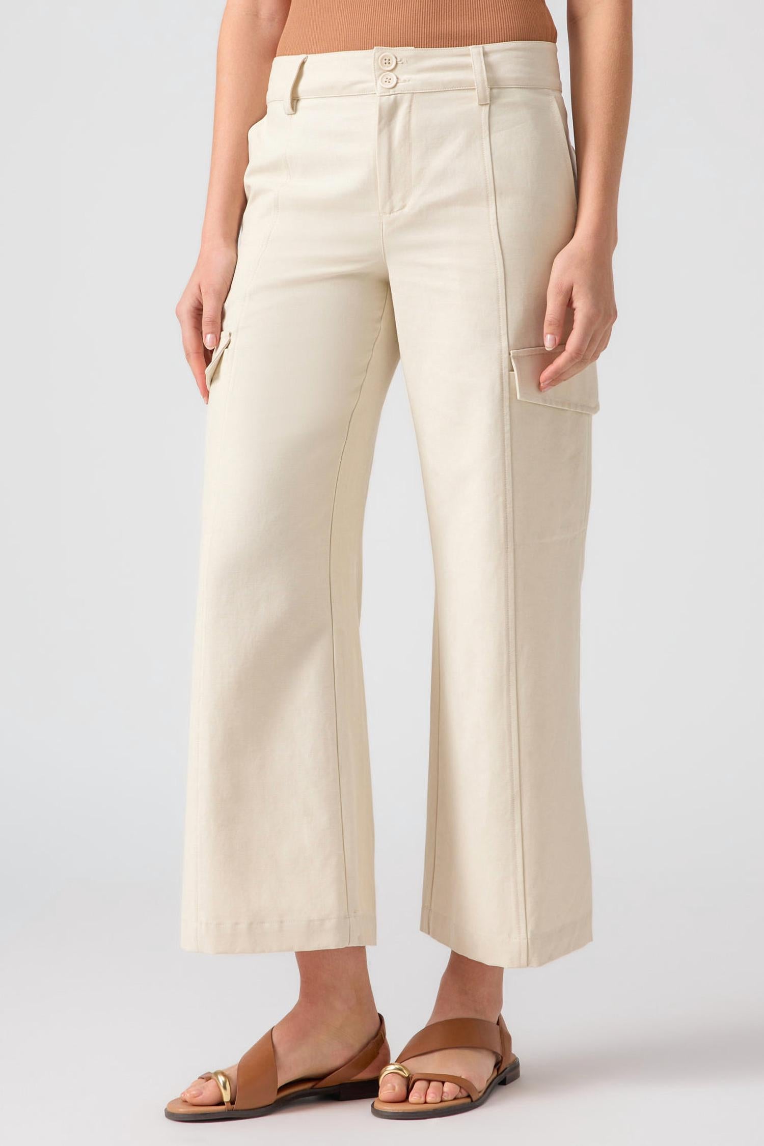 

Широкие брюки Rebel Standard Rise Crop Pant в цвете Birch Sanctuary