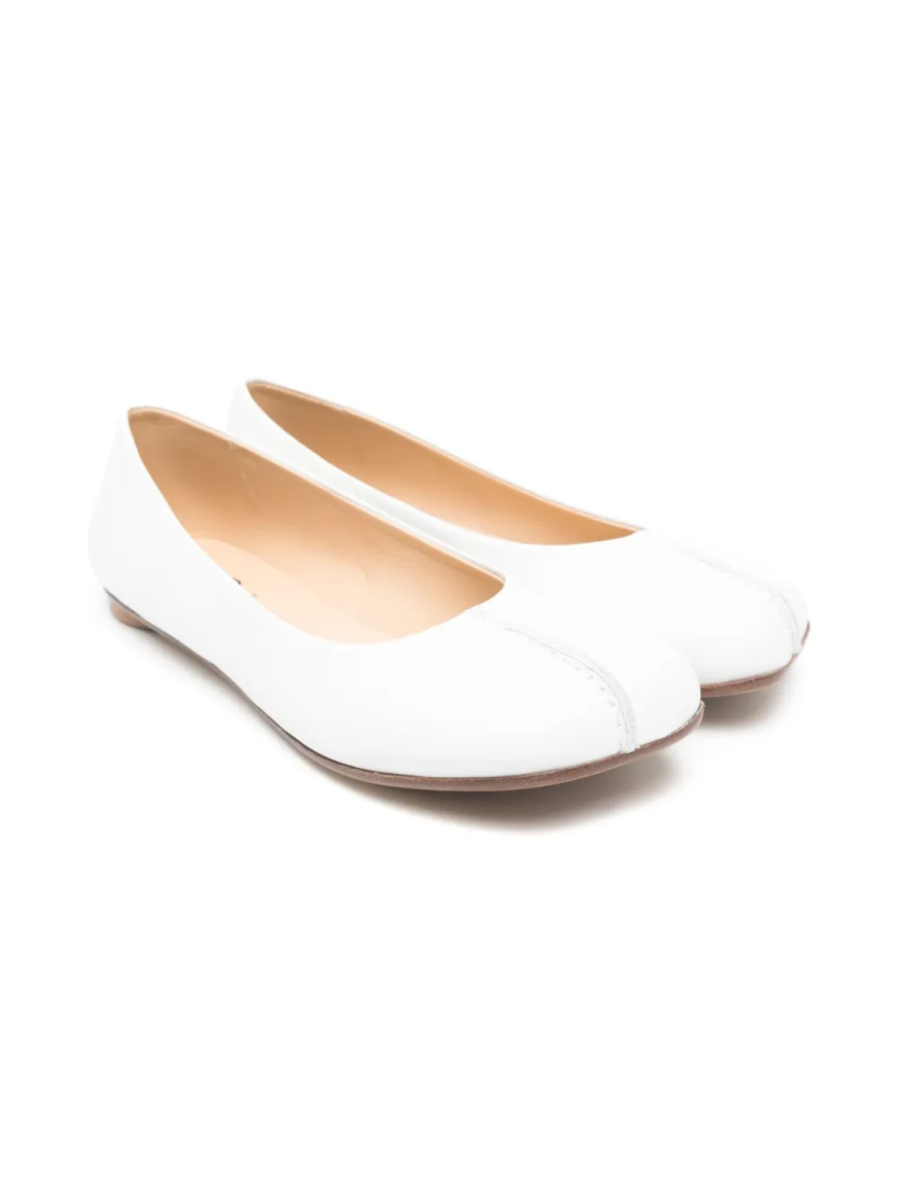 

Балетки Таби MM6 Maison Margiela Kids, белый