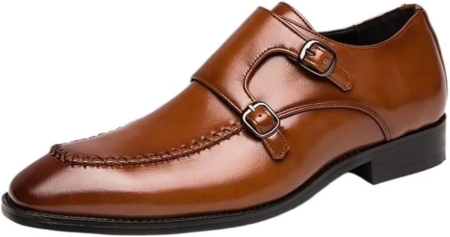 Лоферы для мужчин, кожа, Formal Oxford Shoes, коричневый UOPYNE