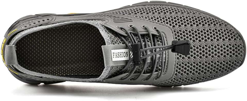 Мужские водные кроссовки Quick Dry Barefoot для плавания в реке, бассейне и на пляже, походов и прогулок, слипоны, легкие и дышащие Abborora, серый — фото 4