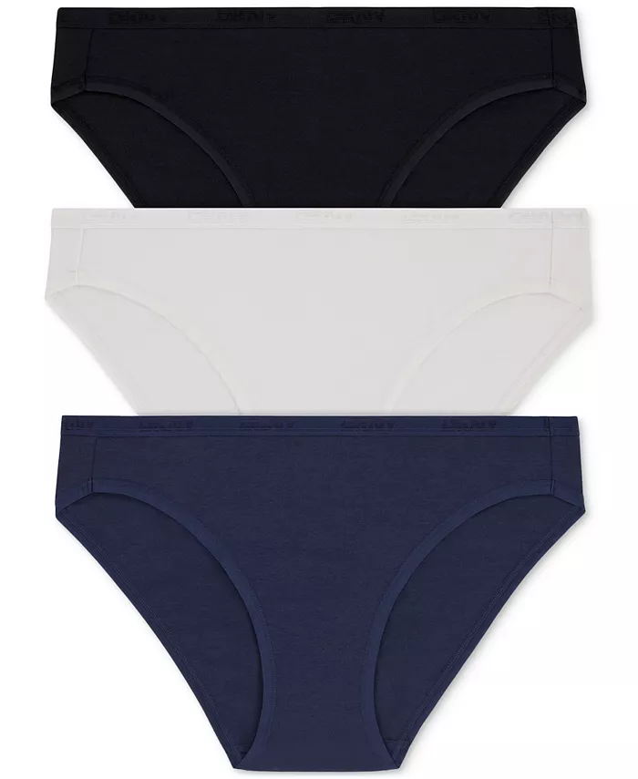 

Женский бикини из хлопка и модала, 3 шт. — DK8462P3 DKNY, синий