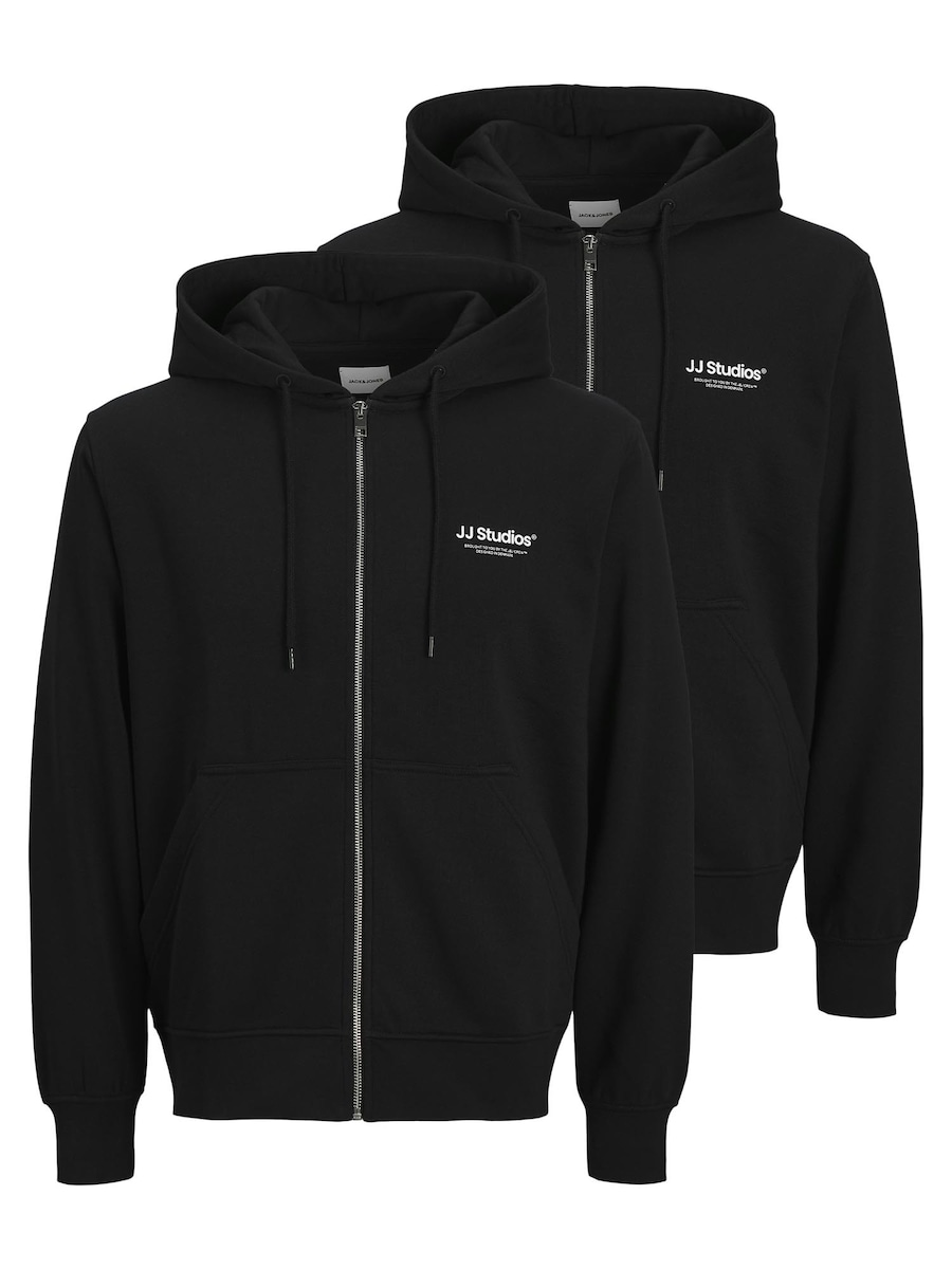 

Толстовка с капюшоном на молнии JACK & JONES Soho, черный