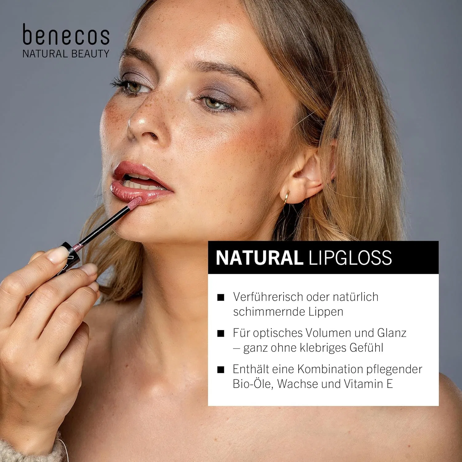 Натуральный блеск для губ «Benecos» Benecos, Lightpink — фото 2