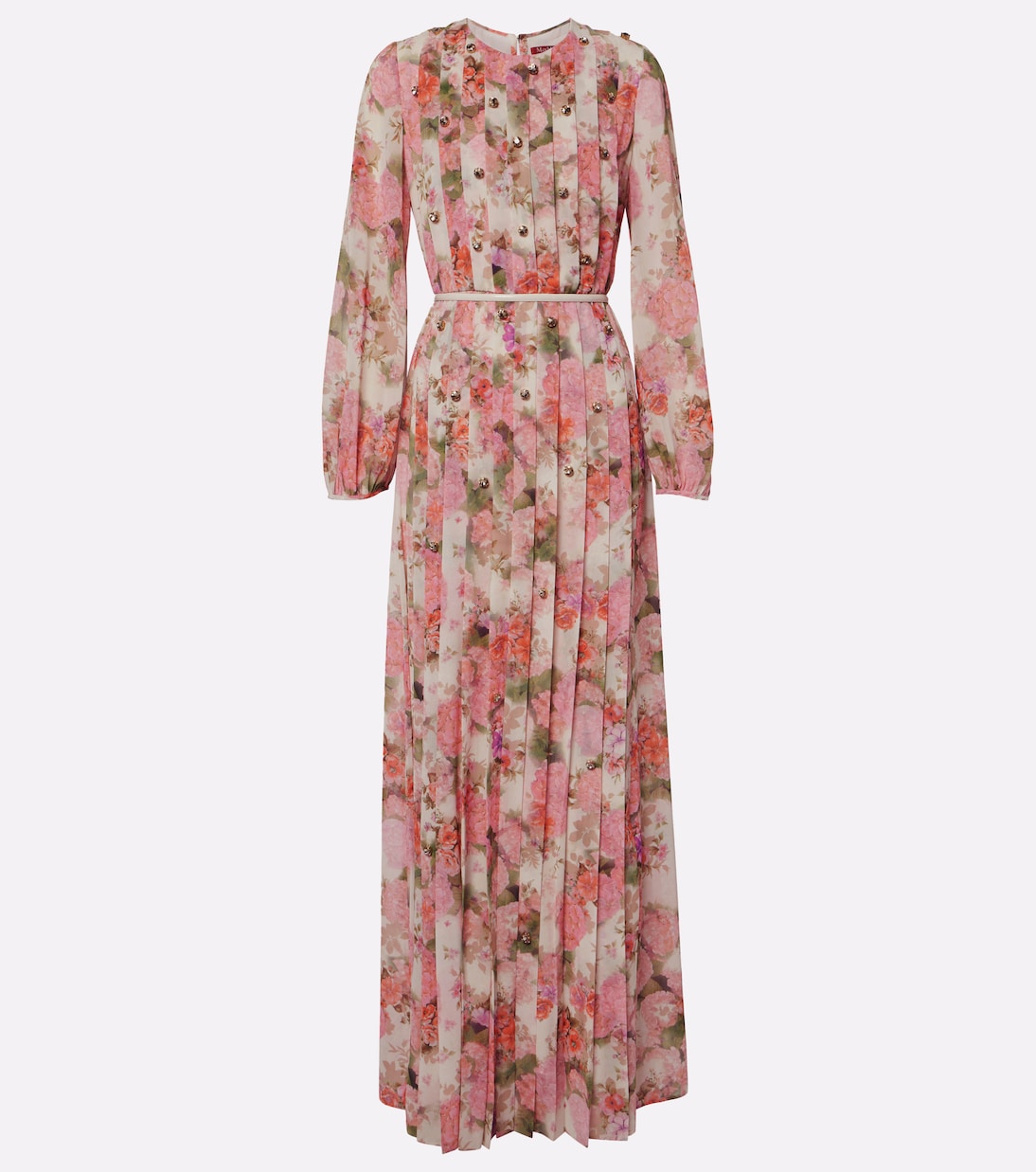 

Платье макси с цветочным принтом Max Mara, Avorio Dis
