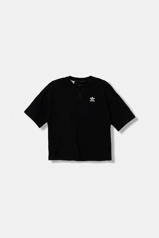 Детская хлопковая футболка Tee Adidas Originals, черный — фото 2