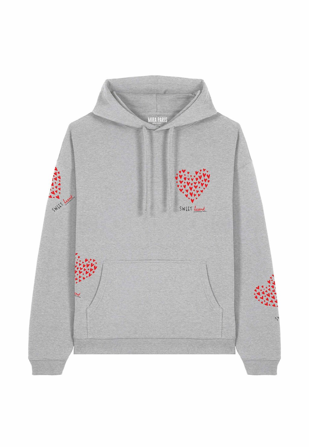 

Толстовка TOO SWEET PRINT HEAVYWEIGHT - Hoodie Mira Paris, пятнистый серый