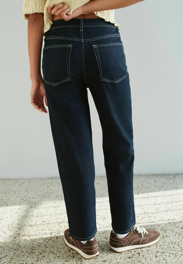 Джинсы средней посадки, длиной до щиколотки, прямого кроя. Next, Denim Rinse — фото 3