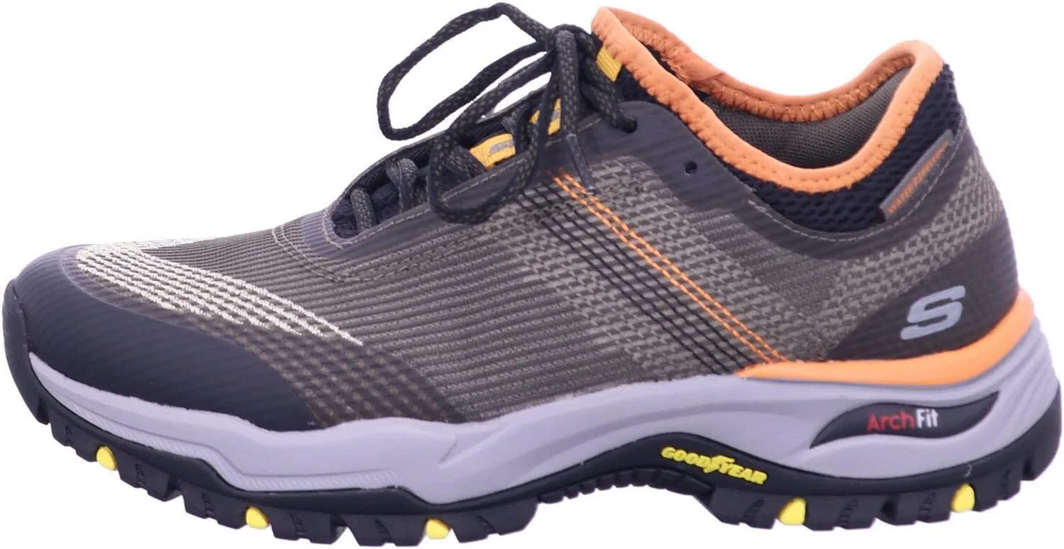 Мужские прогулочные кроссовки Skechers Dawson Mahone с фиксацией свода стопы, Olive Mesh — фото 2