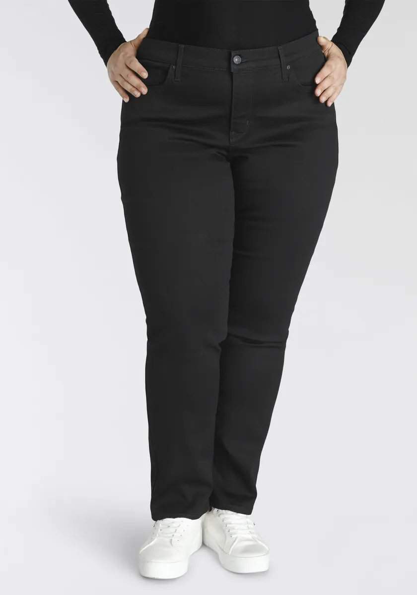 

Прямые джинсы Levi's Plus "314 Shaping Straight", хлопок стрейч, цвет Soft Black