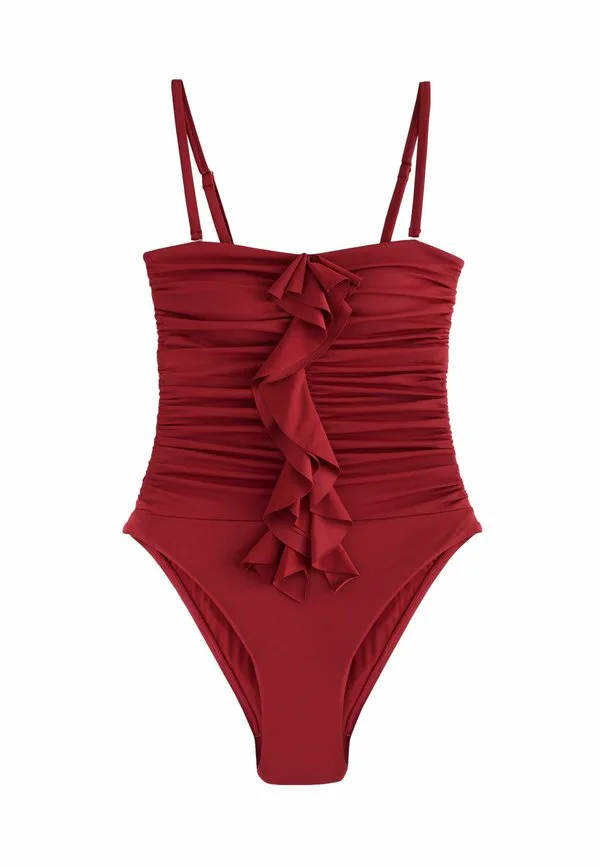 

Купальник с оборками для коррекции фигуры. Next, Berry Wine, Красный, Купальник с оборками для коррекции фигуры. Next, Berry Wine