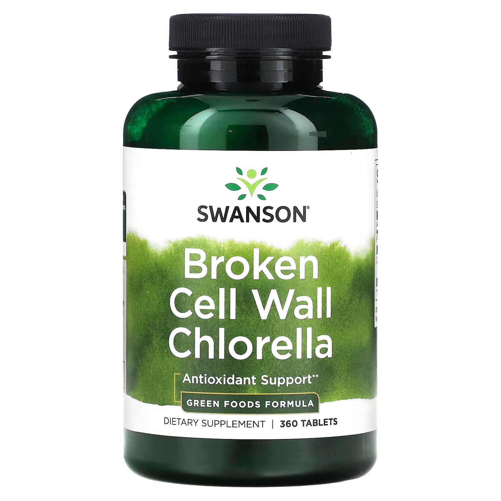 

Хлорелла Swanson Broken Cell Wall Chlorella, 360 таблеток